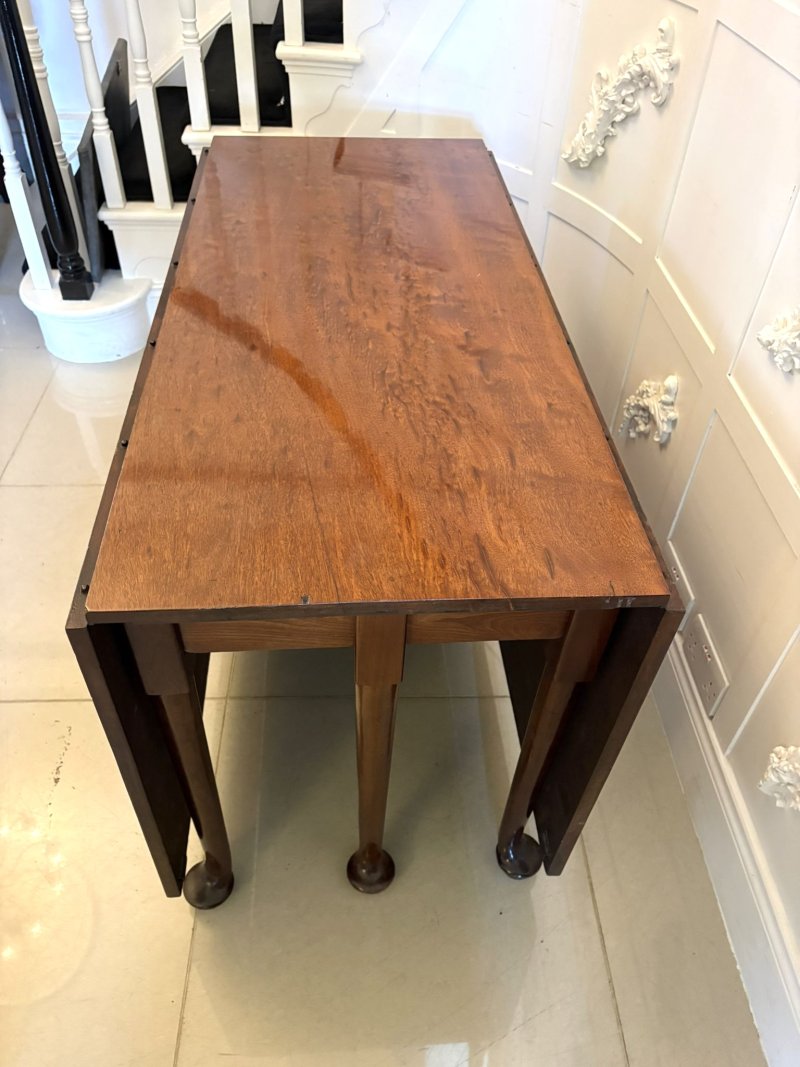 Antique Rare Georgian Figured Mahogany Metamorphic Dining Table Console Pair 12 Seater - Image 19